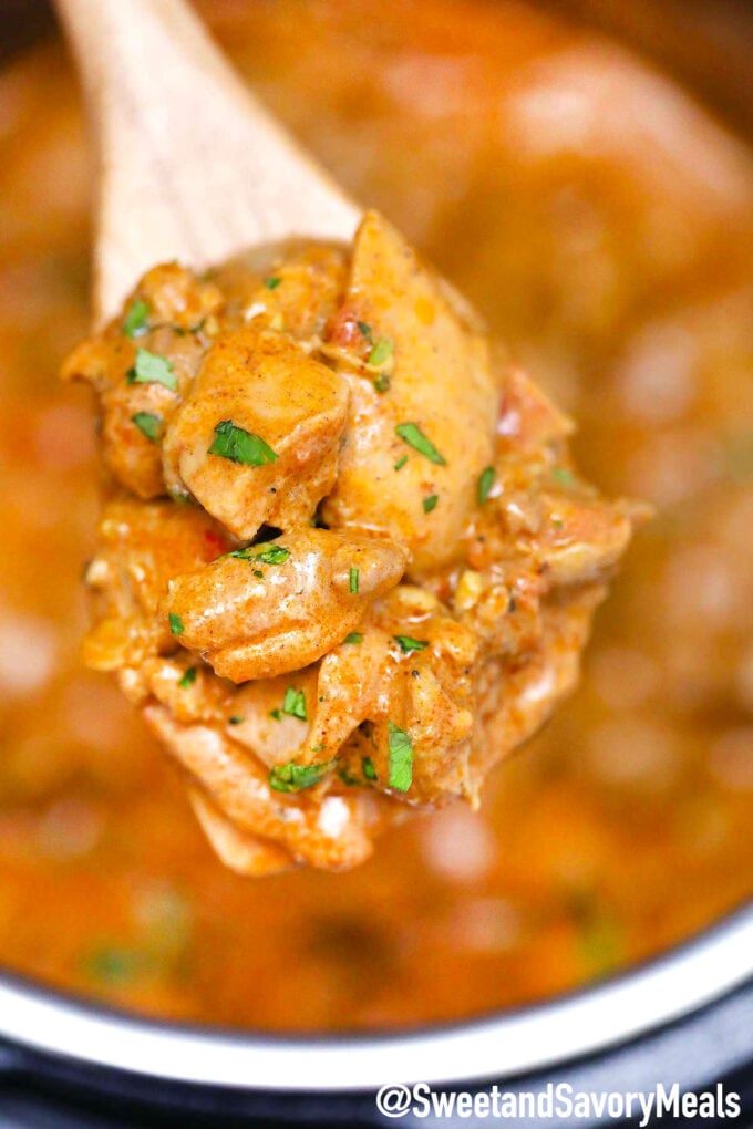 Picture of instant pot chicken tikka masala recipe.