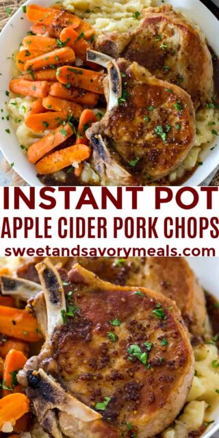 Instant Pot Pork Chops in Apple Cider Recipe [VIDEO] - S&SM