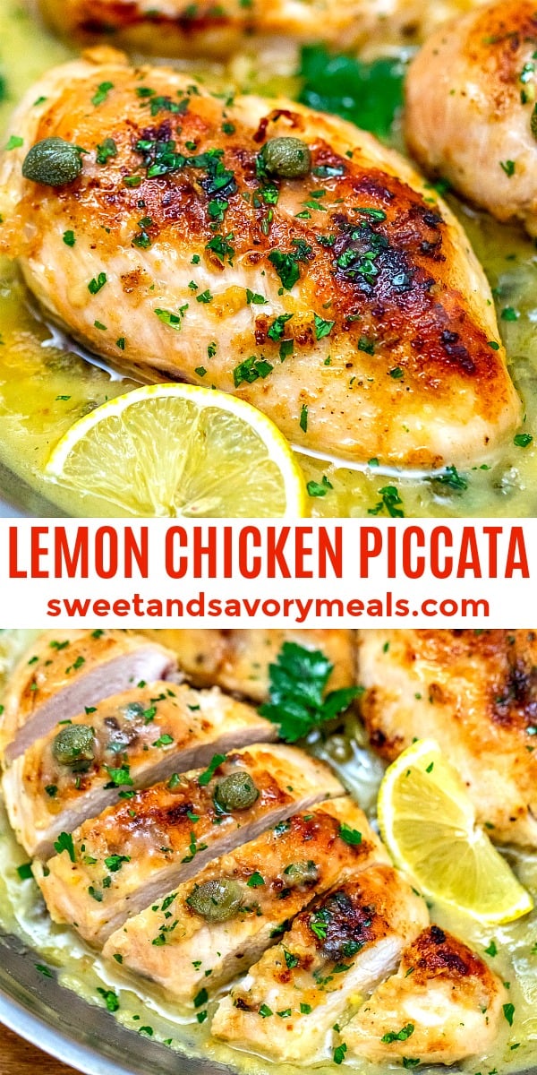 image of lemon chicken piccata for pinterest