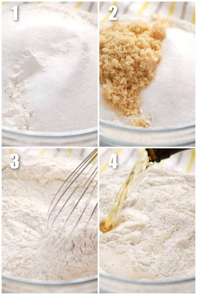 collage of how to make beer bread