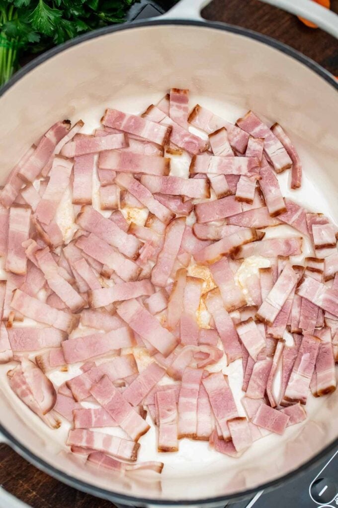 photo of lamb stew bacon prep