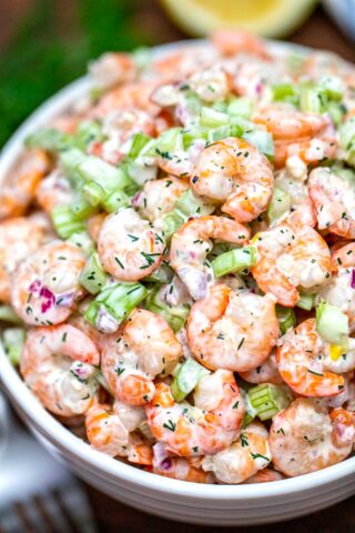 photo of shrimp salad