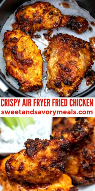 Crispy Air Fryer Fried Chicken [Video] - Sweet and Savory Meals