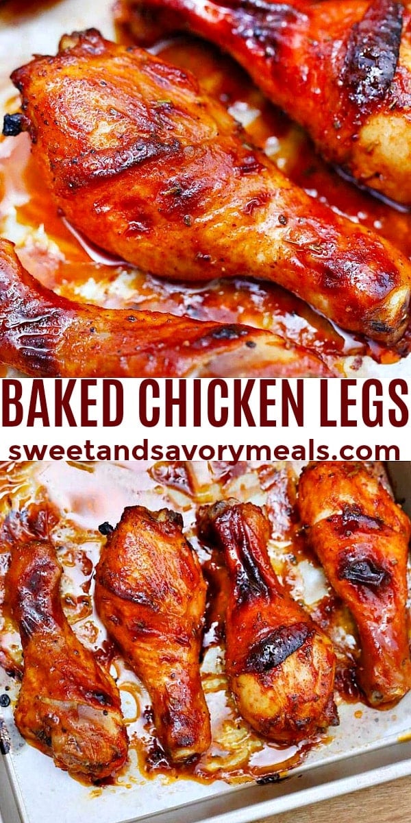 Roasted crispy chicken drumsticks with honey and lemon