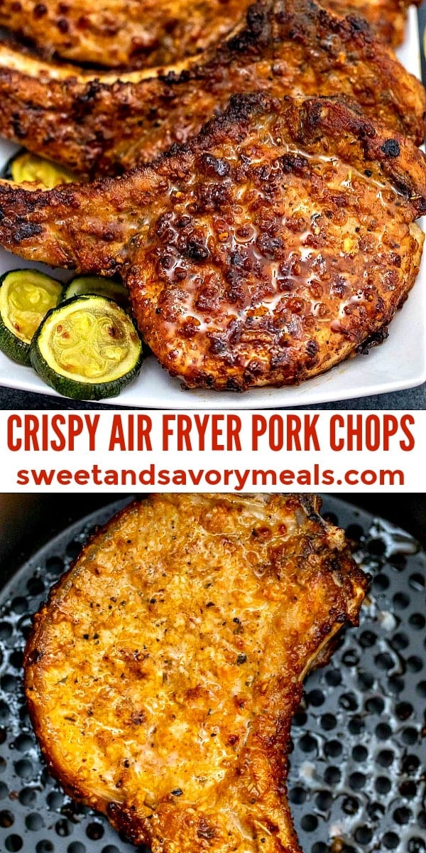 photo of air fryed pork chops