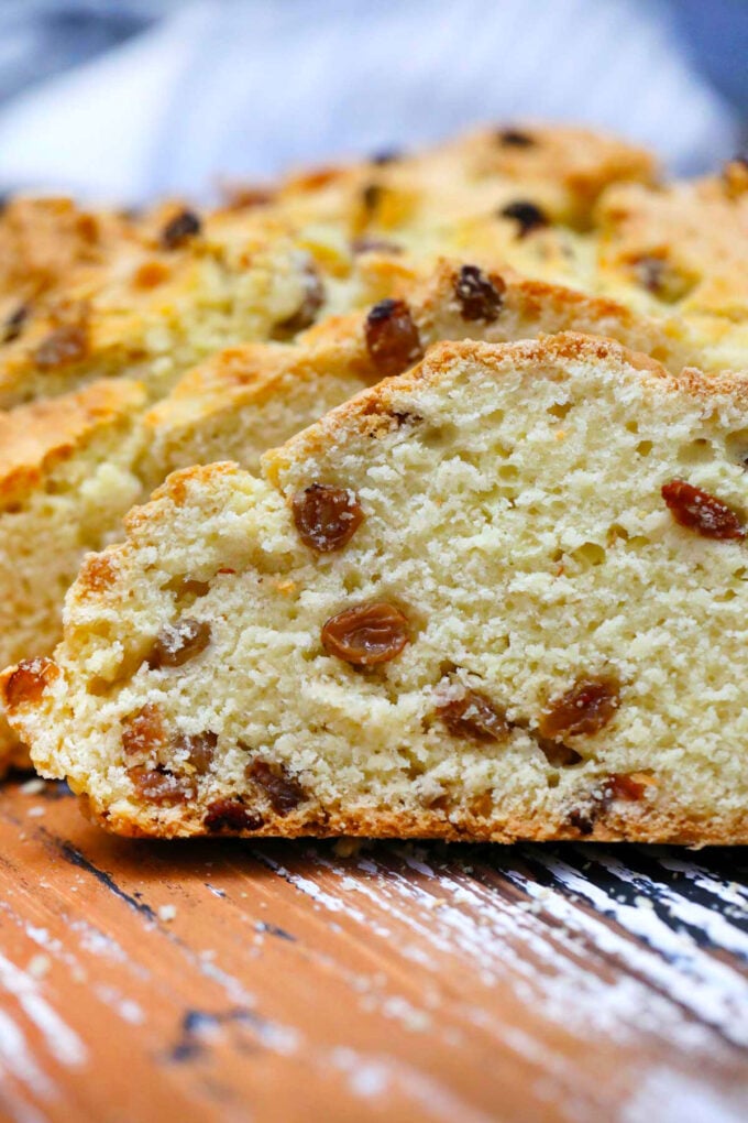 photo of sliced Irish soda bread