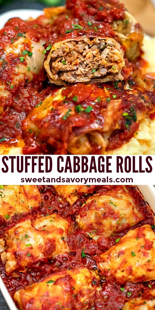 Stuffed Cabbage Rolls Collage