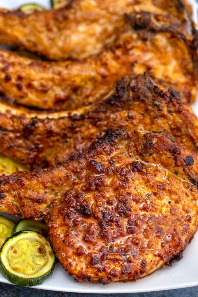 air fryer thick boneless pork chops