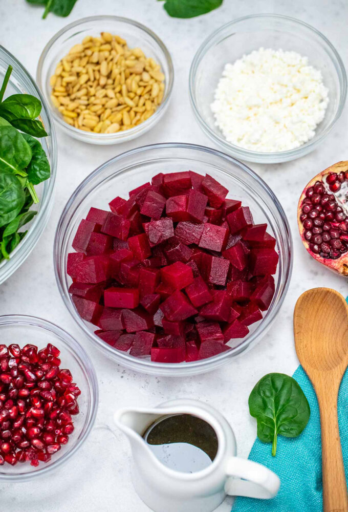 photo of ingredients for beet salad