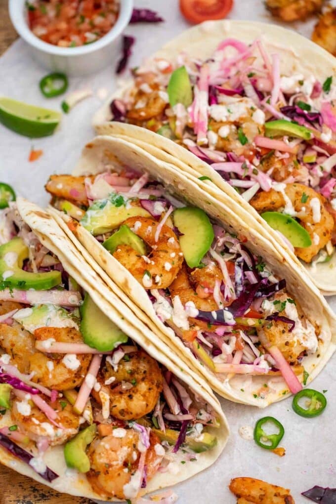 Grilled Shrimp Tacos Recipe - S&SM