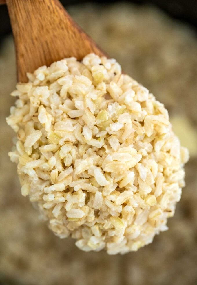 image of fluffy brown rice