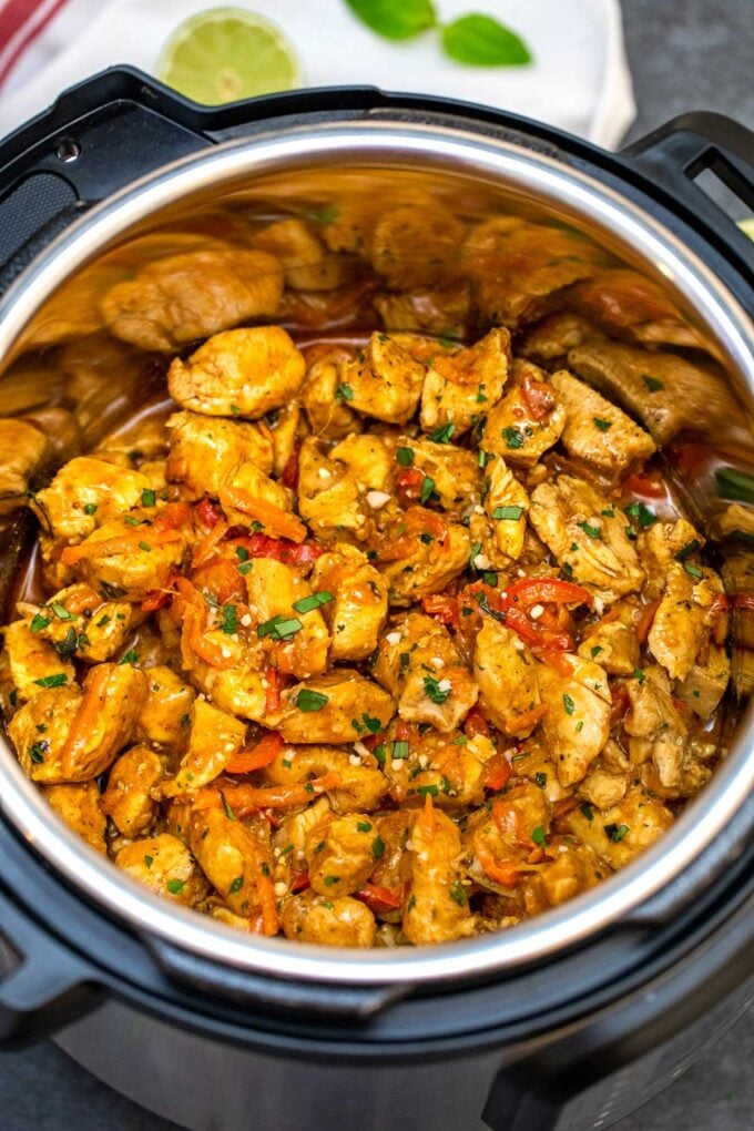 image of instant pot coconut curry chicken
