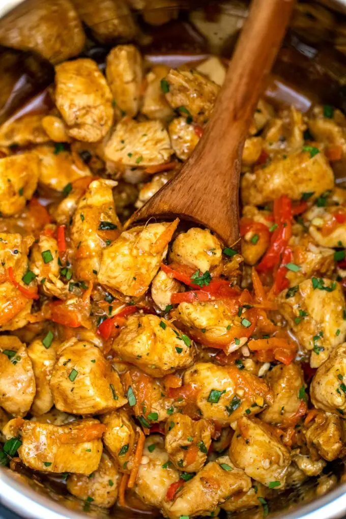 image of pressure cooker coconut curry chicken