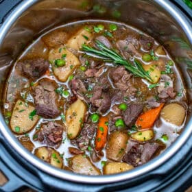 photo of instant pot lamb stew