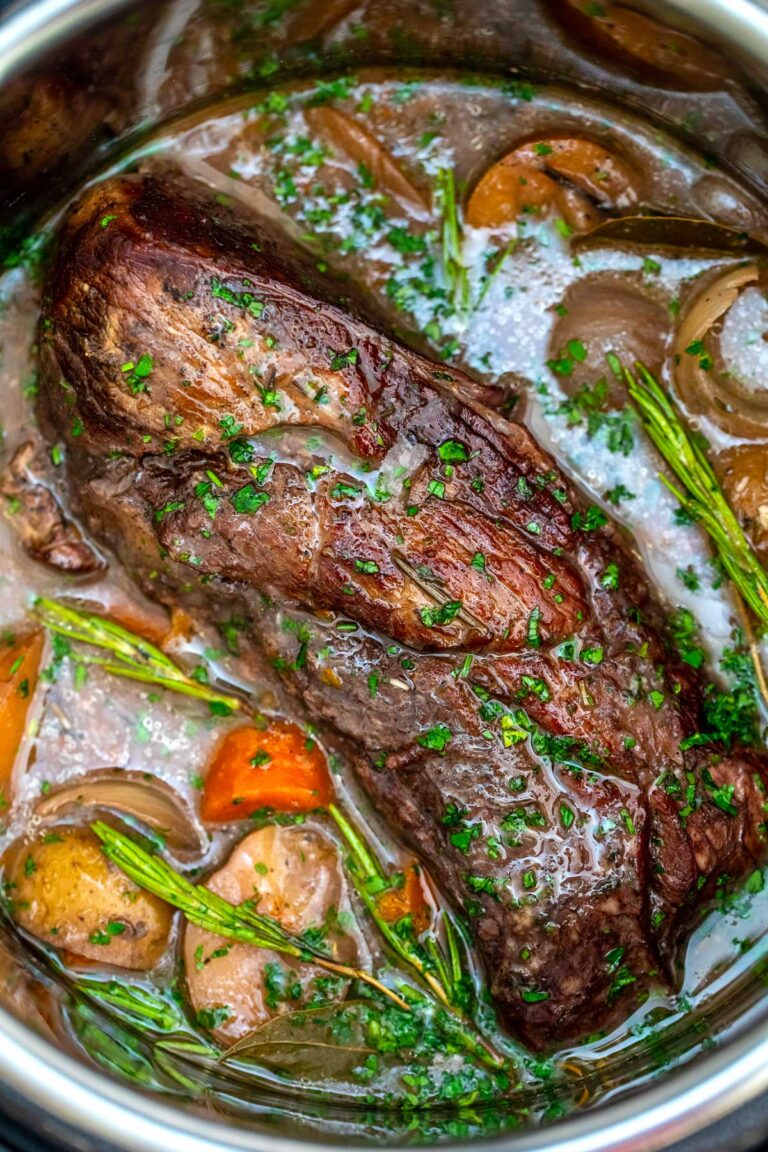 Instant Pot Red Wine Beef Roast - S&SM