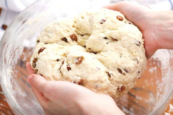 Irish soda bread dough