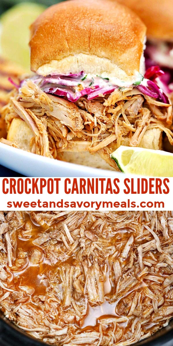 Crock-Pot Express Crock Multi-Cooker Carnitas Sliders with Chipotle Sour  Cream - Domestic Fits