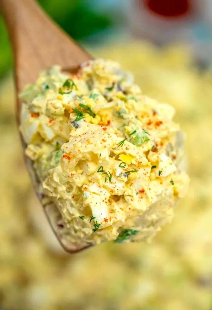 How to make deviled egg potato salad