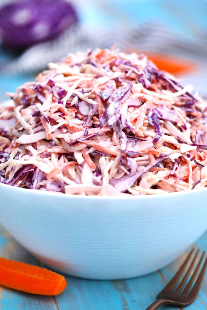 Homemade Coleslaw Recipe [Video] - Sweet and Savory Meals