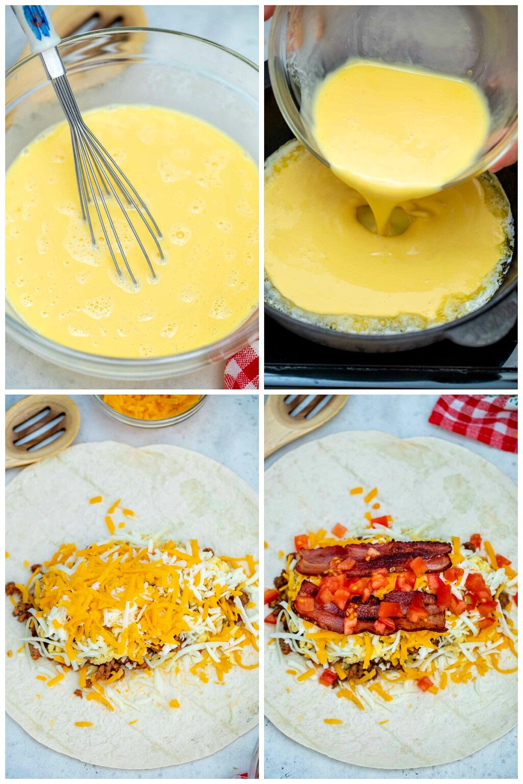 Sausage Egg and Cheese Breakfast Burrito [Video] - Sweet and Savory Meals