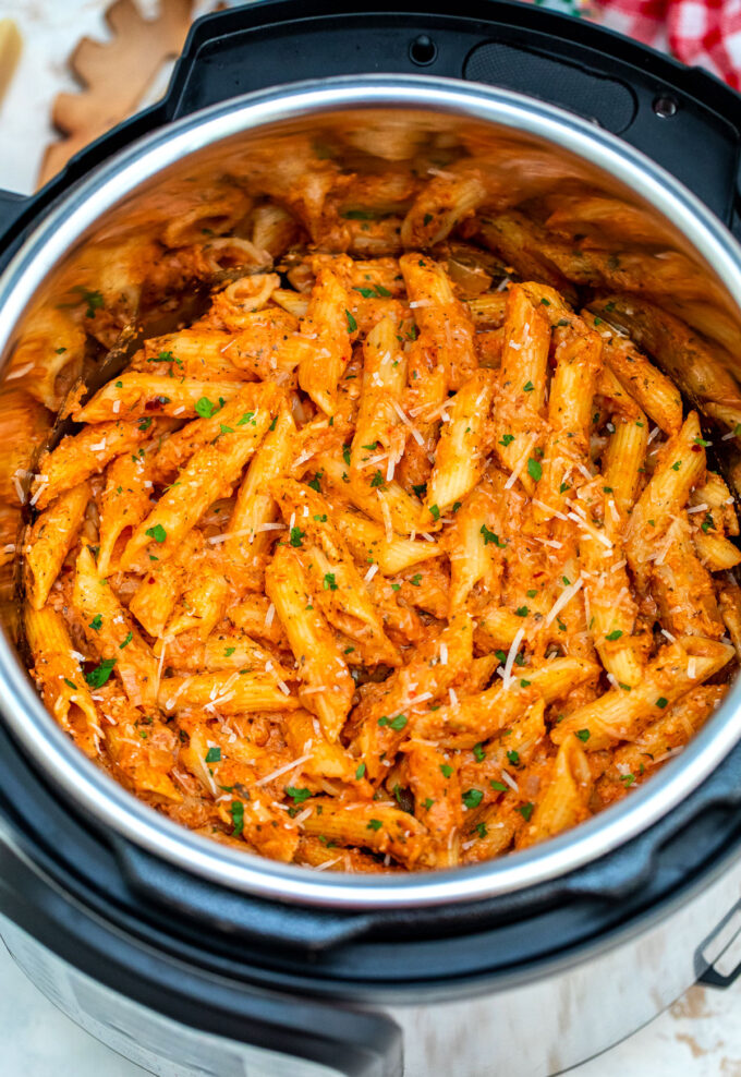 photo of instant pot penne alla vodka pasta