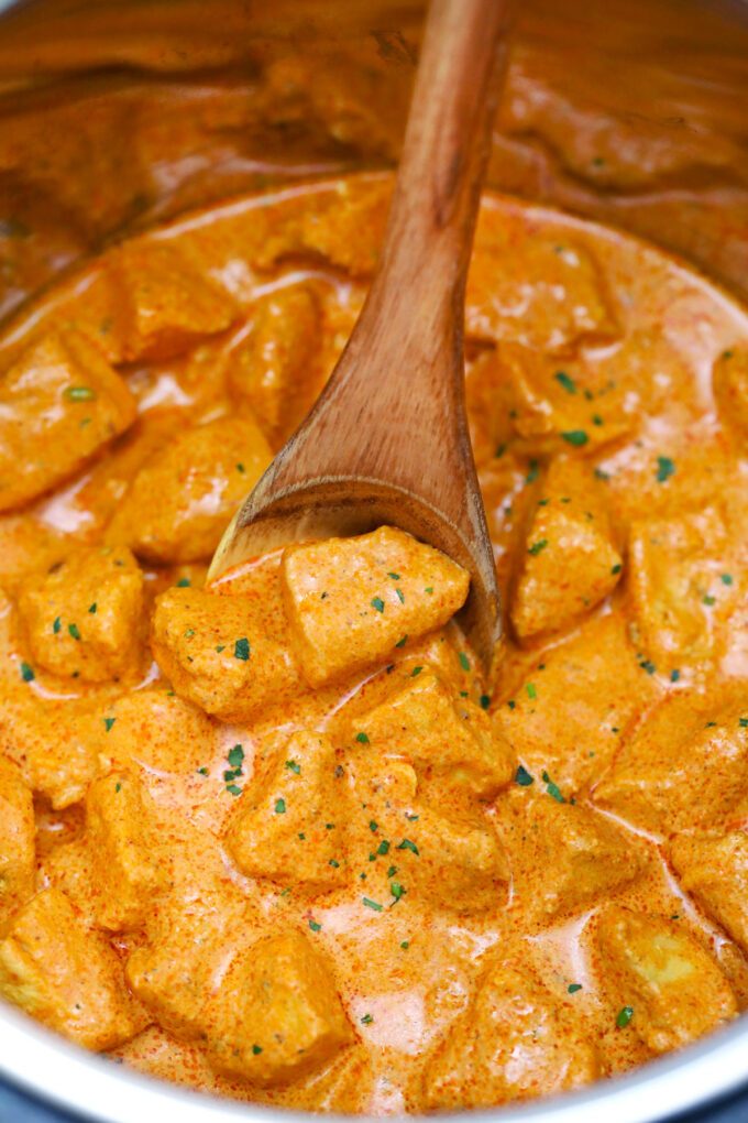 photo of instant pot butter chicken