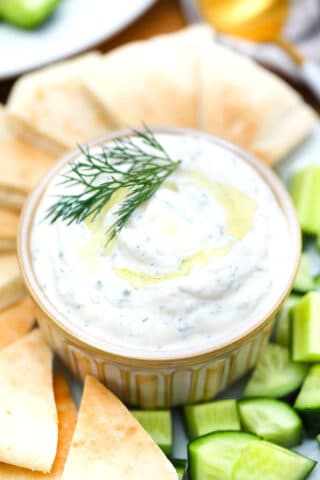 image of homemade tzatziki sauce