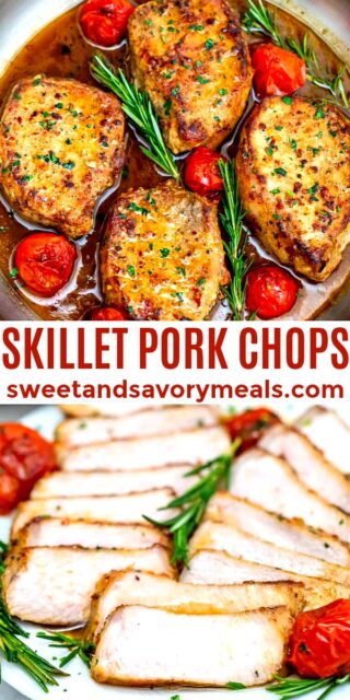 Skillet Pork Chops - 30 Minutes Only! - Sweet and Savory Meals
