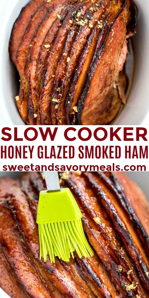 Image of Slow Cooker Honey Glazed Smoked Ham.
