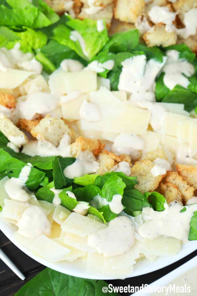 Classic Caesar Salad Recipe Video Sweet And Savory Meals