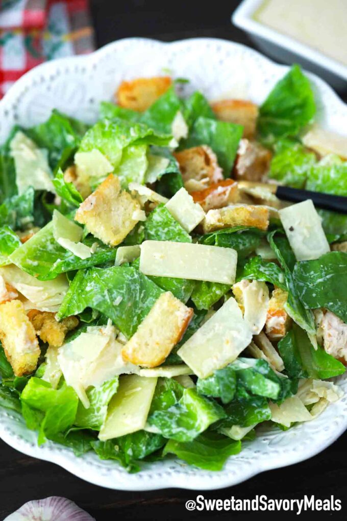 tossed Caesar salad