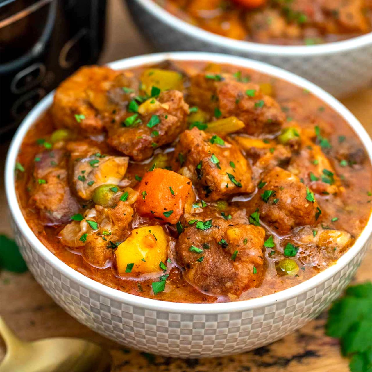 Slow Cooker Pork Stew Recipe - S&SM