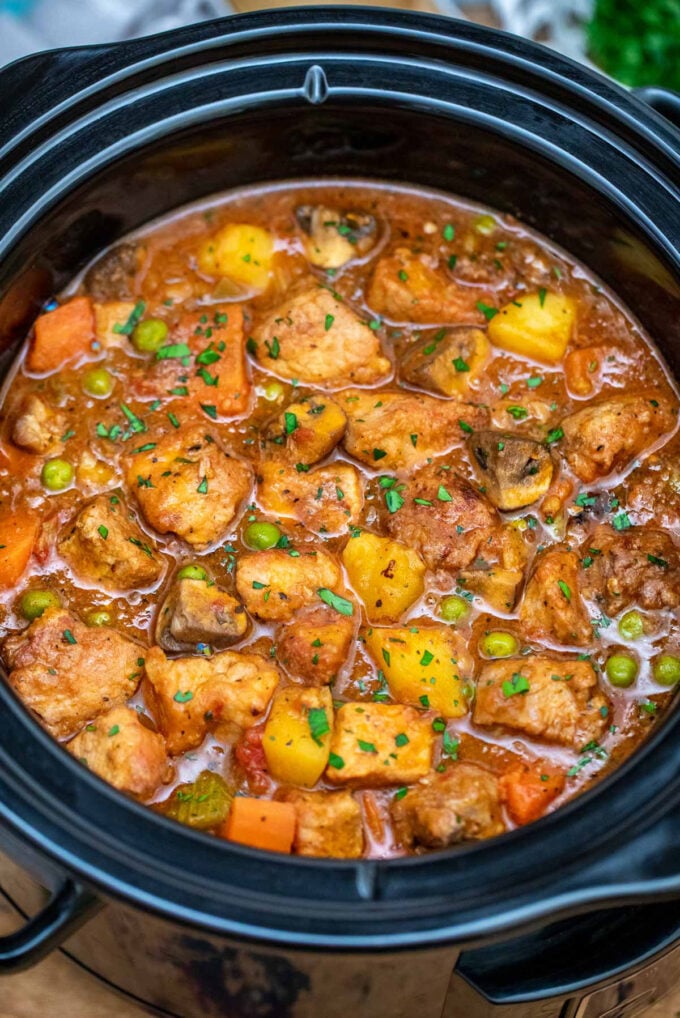 Slow Cooker Pork Stew Recipe S&SM