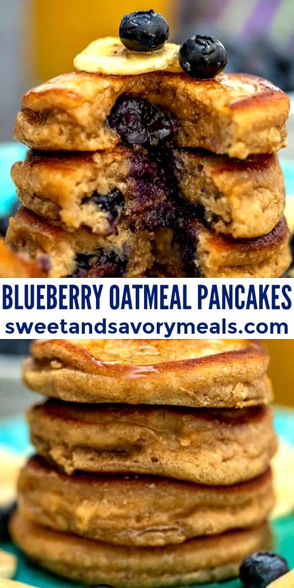 Blueberry Oatmeal Pancakes