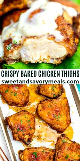 Easy Crispy Baked Chicken Thighs Recipe [Video] - S&SM