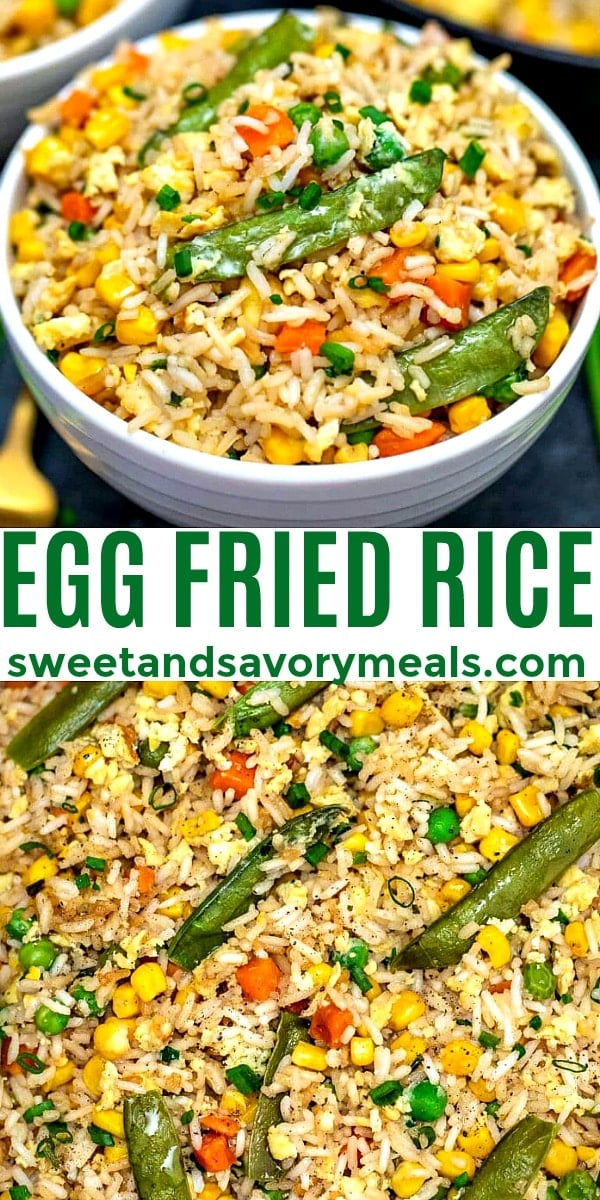 Picture of egg fried rice.