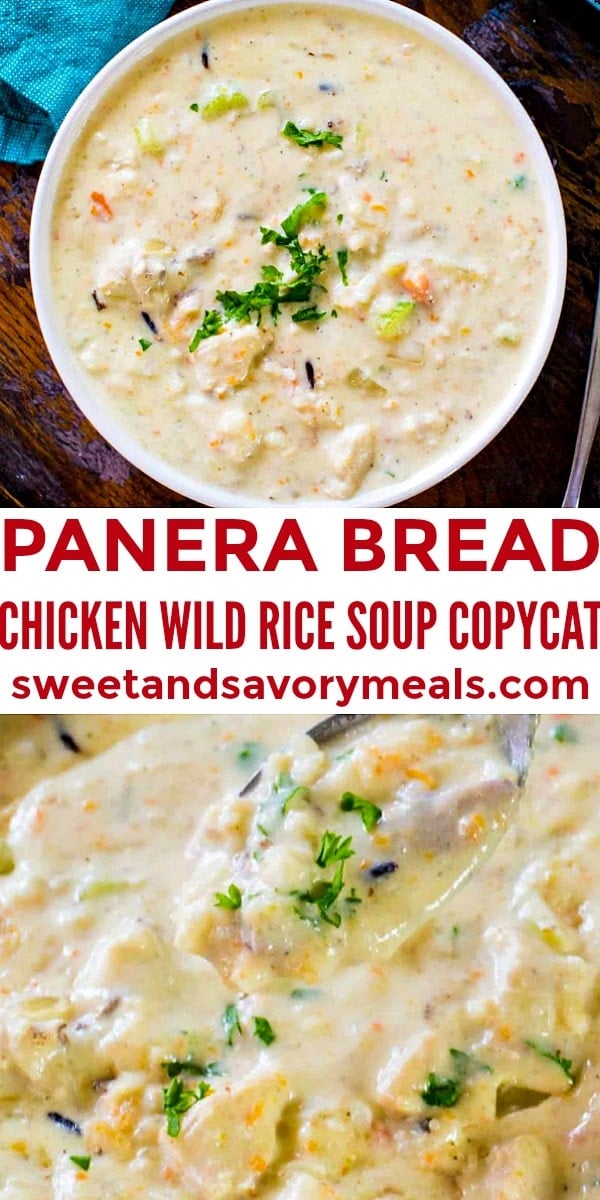 Cream of Chicken and Wild Rice Soup {Panera Bread Copycat}