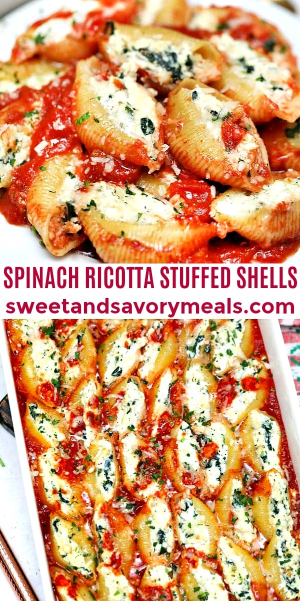 Spinach and Ricotta Stuffed Shells • Salt & Lavender