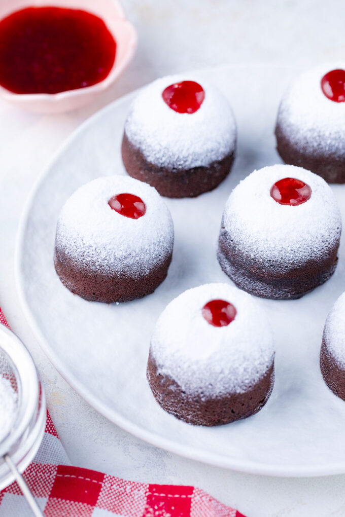 Homemade instant pot chocolate muffins.