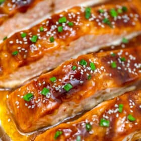 Image of teriyaki salmon.