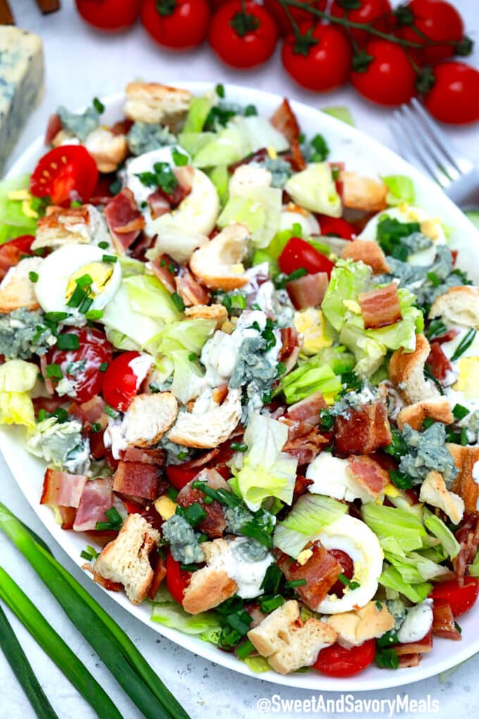 Photo of BLT Salad recipe.