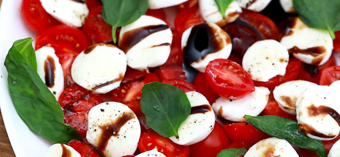 Image of caprese salad.