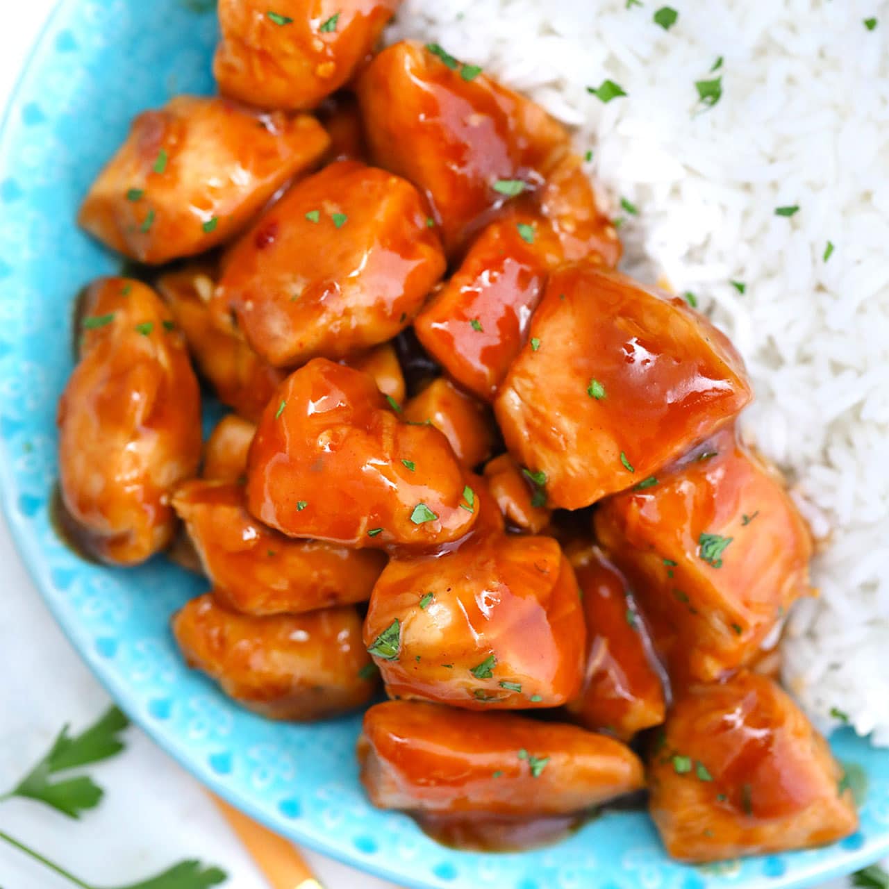 Slow Cooker Bourbon Chicken Sweet and Savory Meals