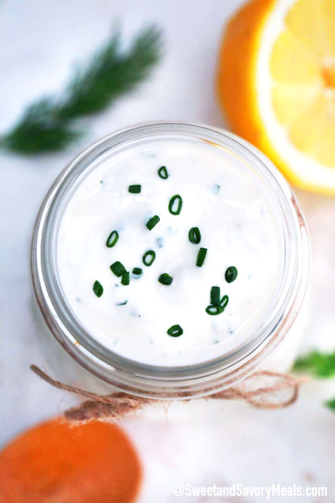 Picture of ranch dressing.