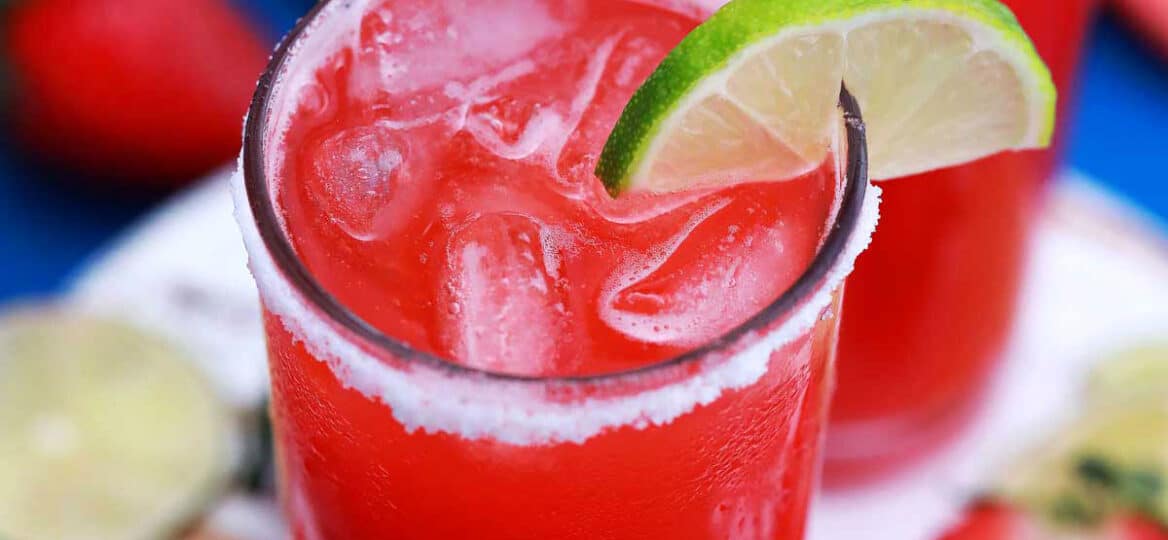 Picture of strawberry margarita.