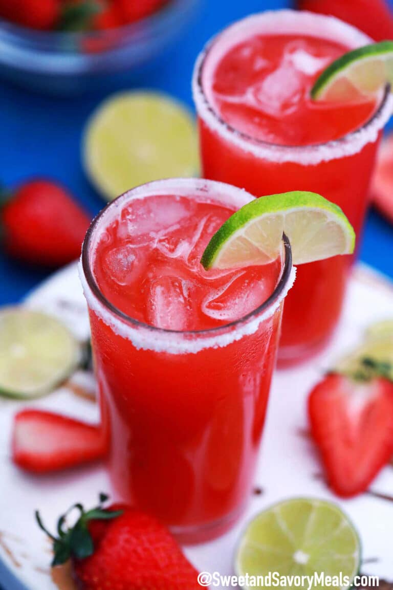 Picture of strawberry margarita.