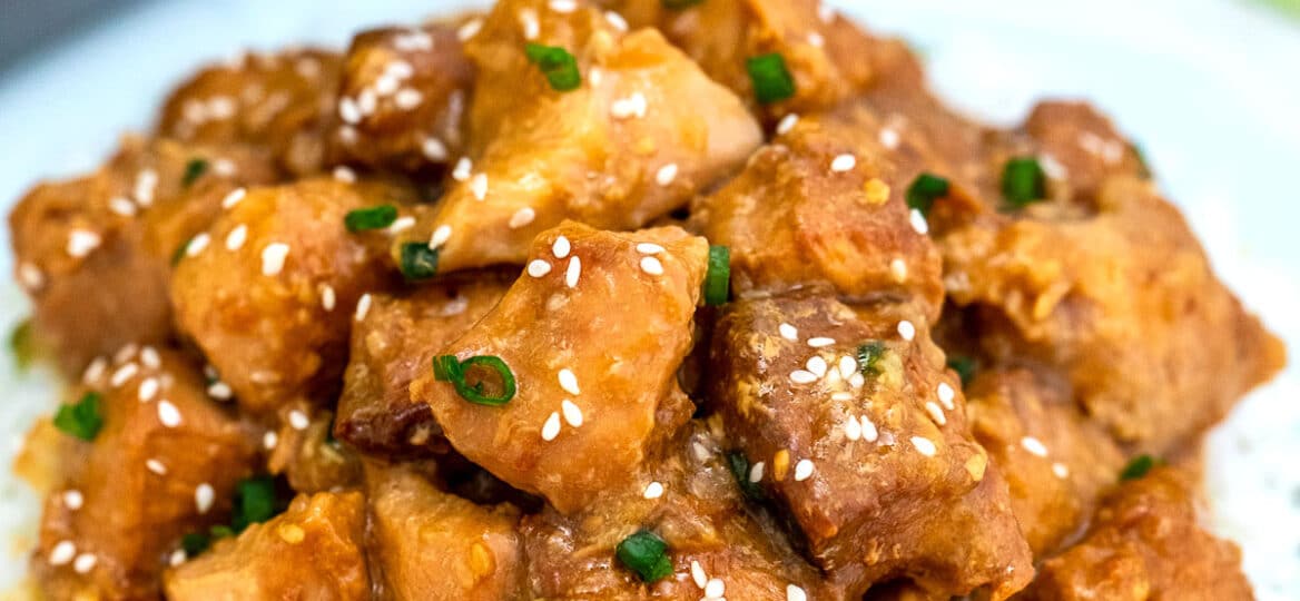 Image of slow cooker sesame chicken.