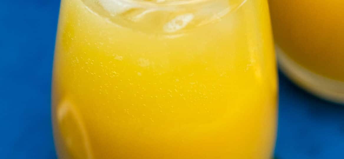 Photo of mango lemonade recipe.