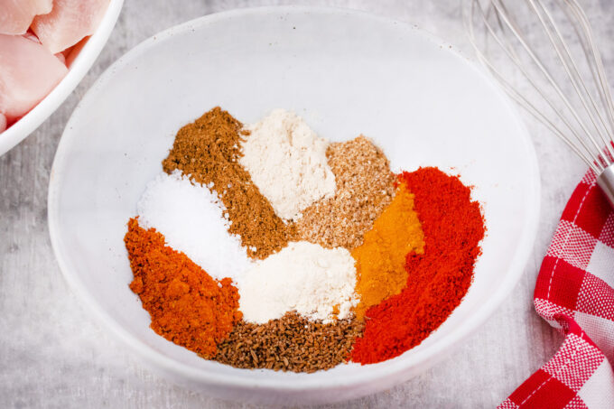 Spices for Instant Pot chicken tikka masala.