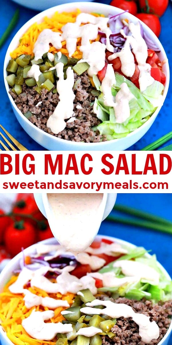 Easy Big Mac Salad pin